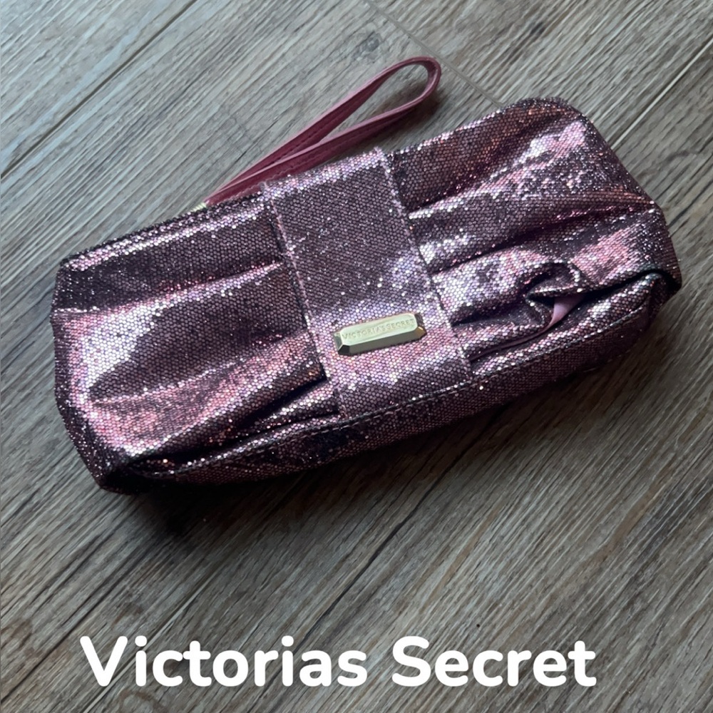 Victoria's Secret Glittery Pink Wristlet
